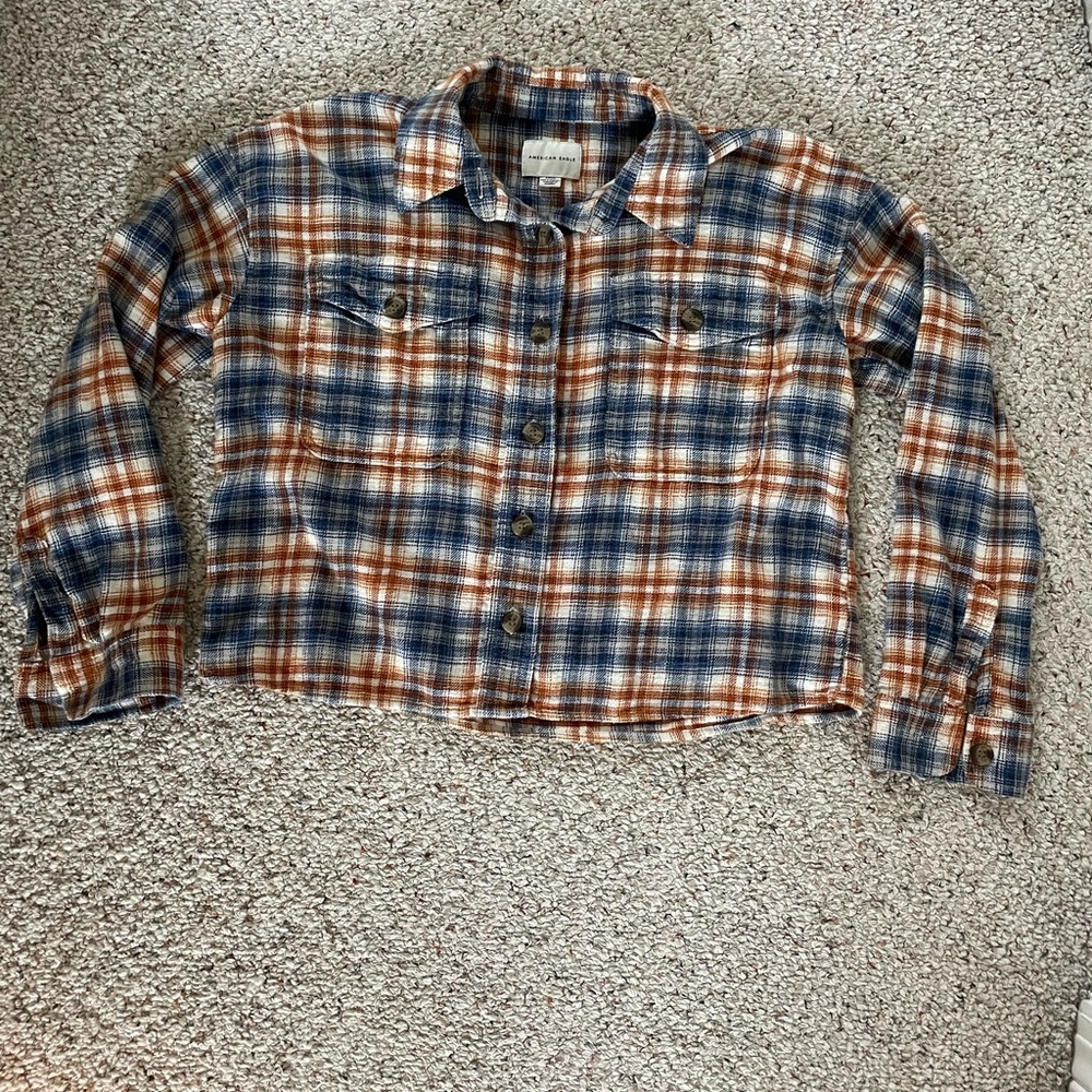 American Eagle Outfitters Multicolor Plaid Shirt